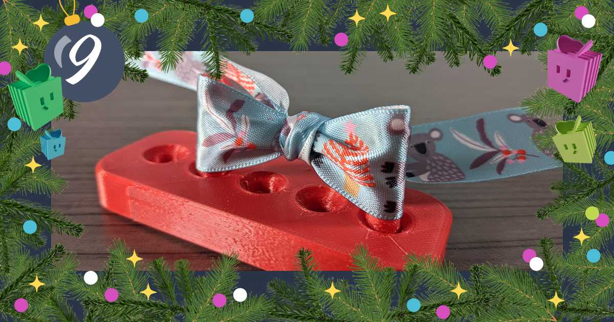 BuildBee  This 3D printed wrapping paper cutter makes wrapping easy